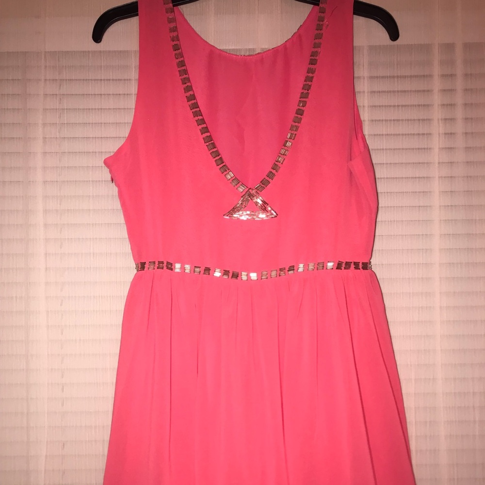 Pink Dress with Jewel Detailing